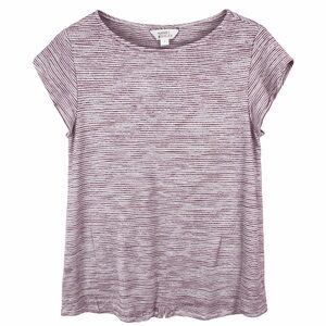 Market & Spruce Heathered Lavender Striped Cap Sleeve Tee